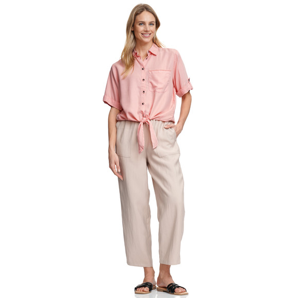 Damen Bluse mit Knotendetail