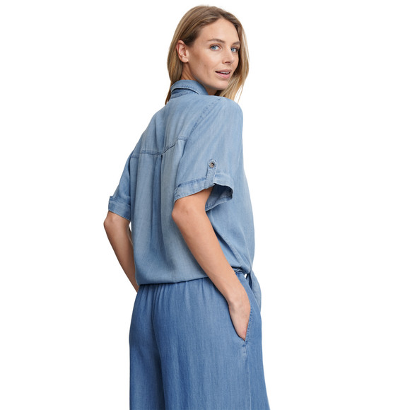 Damen Bluse mit Knotendetail