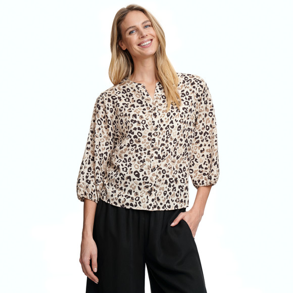 Damesblouse met all-over patroon