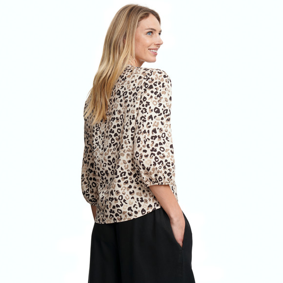 Damesblouse met all-over patroon