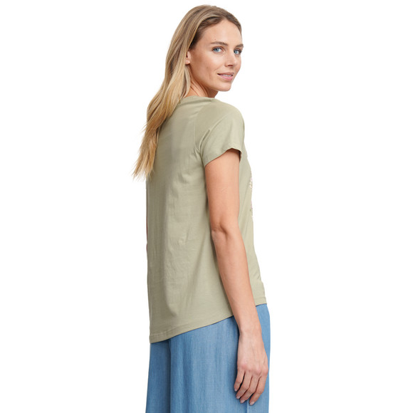 Damen T-Shirt mit Blumen-Print