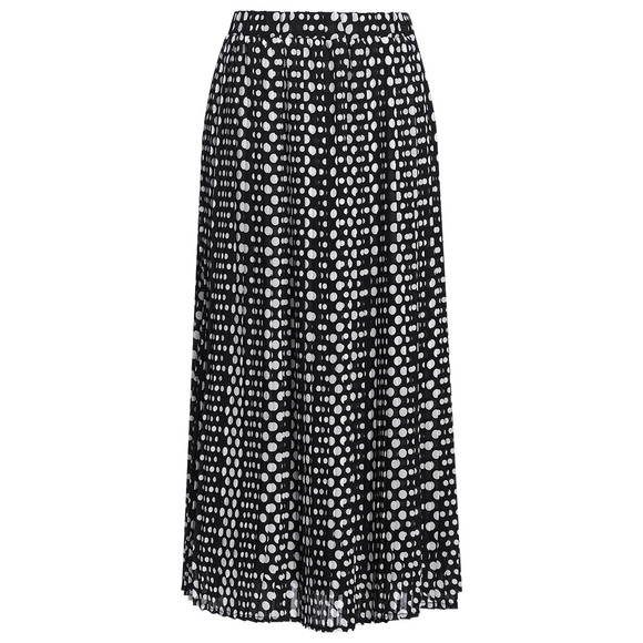 Damen Plissee-Rock mit Punkte-Allover