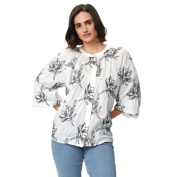 Damen Bluse mit Stickerei