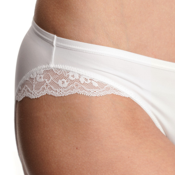 2 Damen Slips mit Spitzenbund