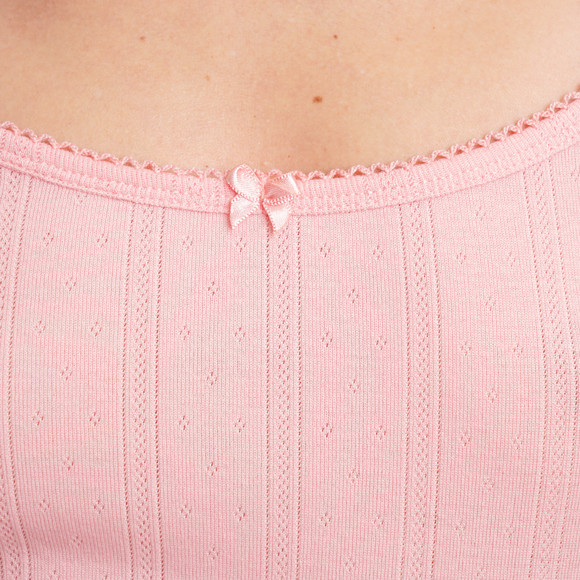 Damen Unterhemd mit Ajour-Muster