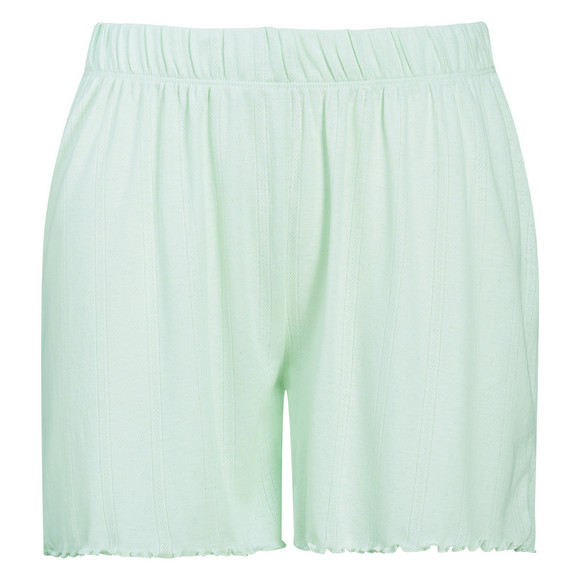 Damen Schlafshorts mit Ajour-Muster