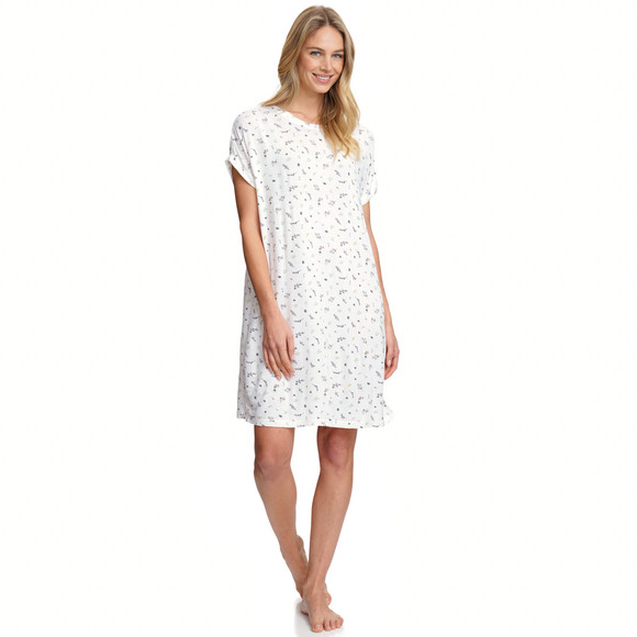 Damen Nachthemd mit Blumen-Print