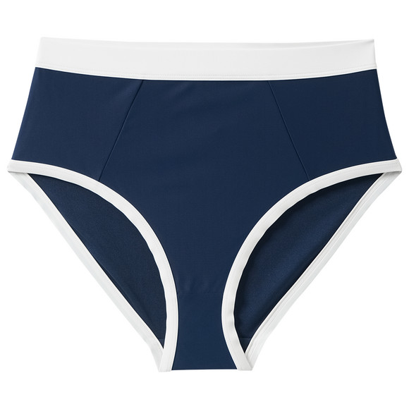 Shapebikini-slip met contrasterende bies