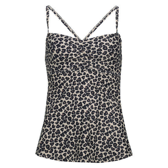 Damen Tankinioberteil im Leo-Look