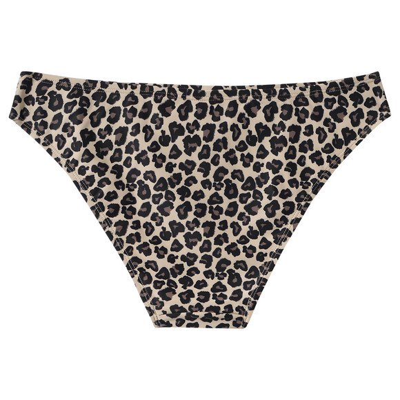 Damen Bikinislip mit Leo-Muster