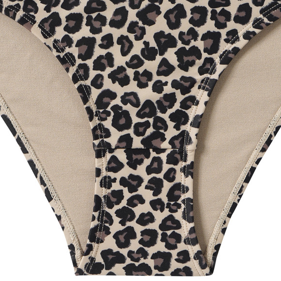 Damen Bikinislip mit Leo-Muster