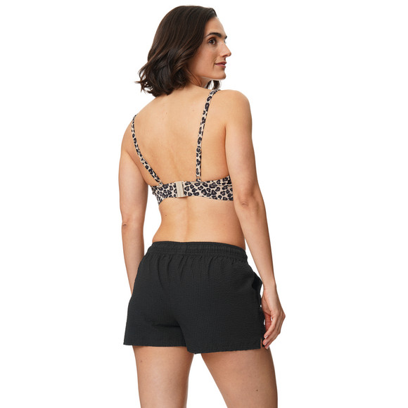 Damen Bade-Shorts mit Seersucker-Struktur