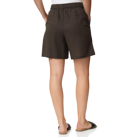 Damen Leinen-Shorts im Bermuda-Stil