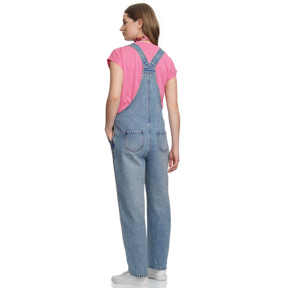 Damen Jeans-Latzhose mit Brusttasche