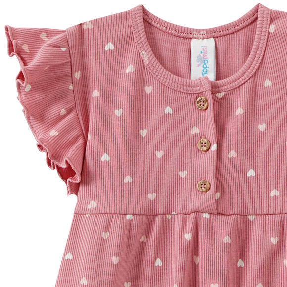 Baby Kleid mit Rippstruktur
