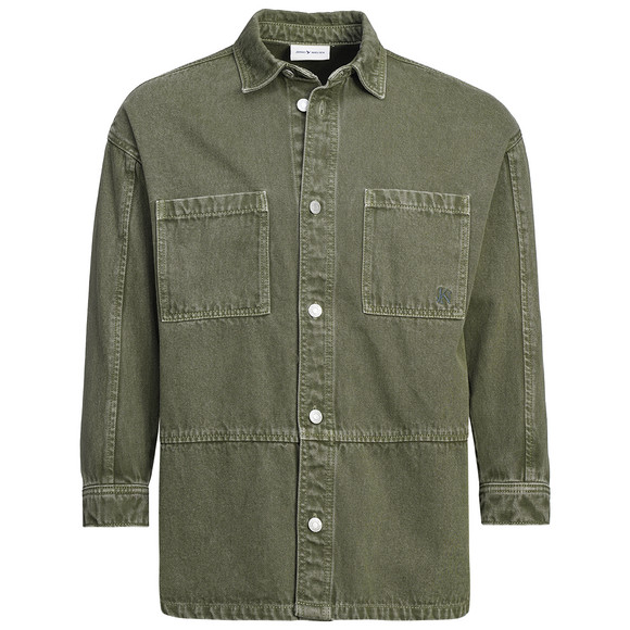 Damen Jeansjacke im Oversized-Look dunkelgrün