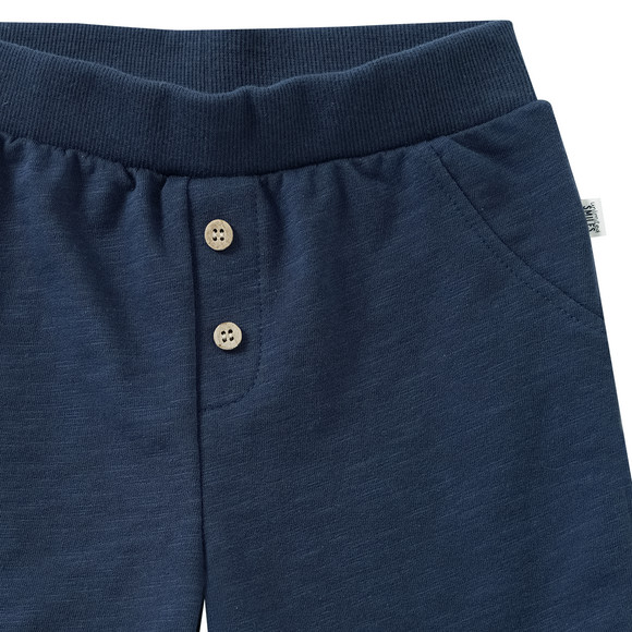 Babyjoggingshort met vlamgaren