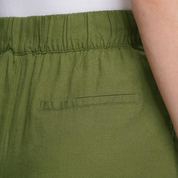 Damen Leinenhose im Wide-Leg-Style