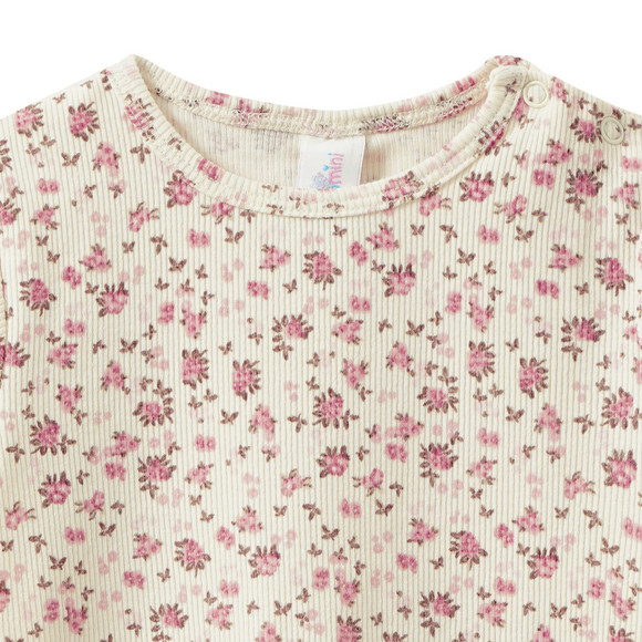 Baby T-Shirt mit Rippstruktur