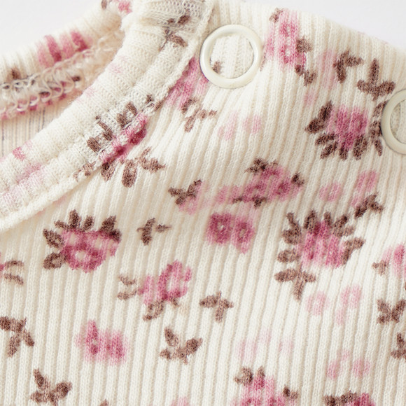 Baby T-Shirt mit Rippstruktur