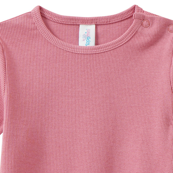 Baby T-Shirt mit Rippstruktur