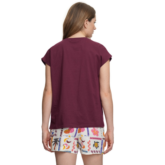 Damen T-Shirt mit überschnittenen Ärmeln