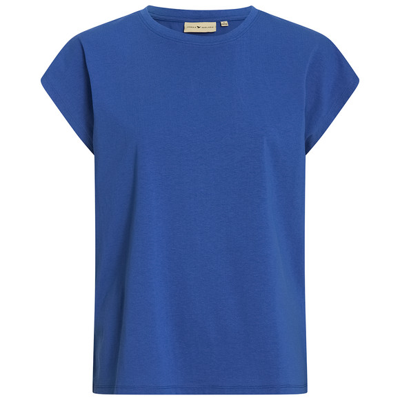 Damen T-Shirt mit überschnittenen Ärmeln blau