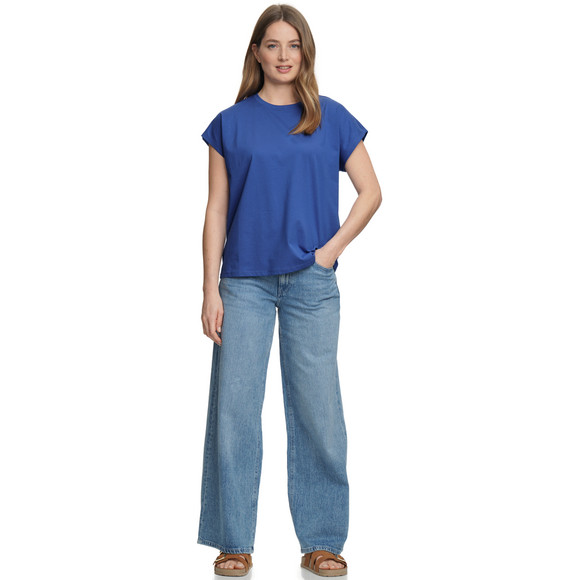 Damen T-Shirt mit überschnittenen Ärmeln