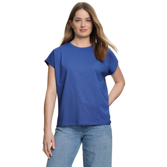 Damen T-Shirt mit überschnittenen Ärmeln