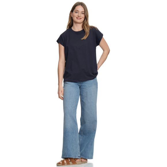 Damen T-Shirt mit überschnittenen Ärmeln