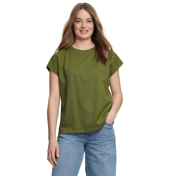 Damen T-Shirt mit überschnittenen Ärmeln