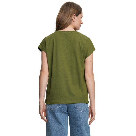 Damen T-Shirt mit überschnittenen Ärmeln