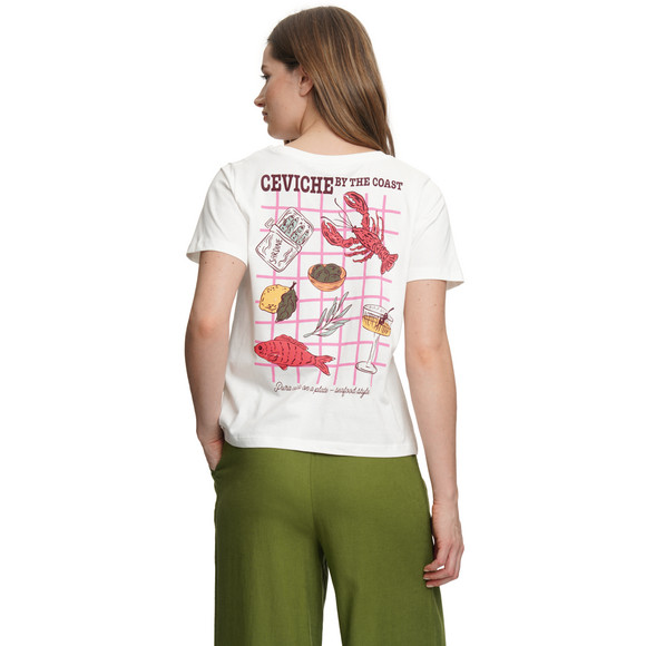 Damen T-Shirt mit Rücken-Print