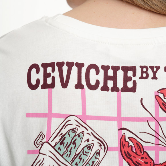 Damen T-Shirt mit Rücken-Print