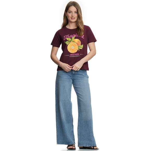 Damen T-Shirt mit großem Print