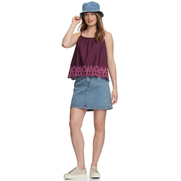 Damen Top mit Stickerei