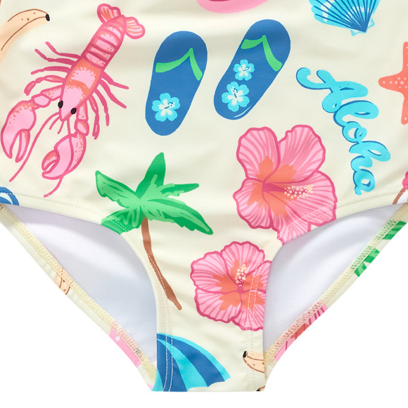 Baby Badeanzug mit sommerlichen Motiven