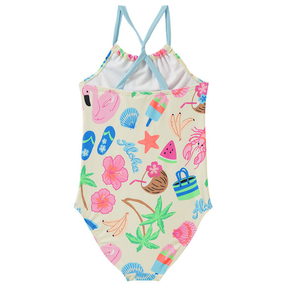 Mädchen Badeanzug mit sommerlichen Motiven