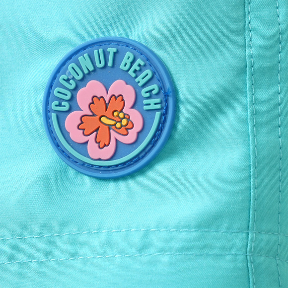 Jungen Badeshorts mit gummierter Applikation