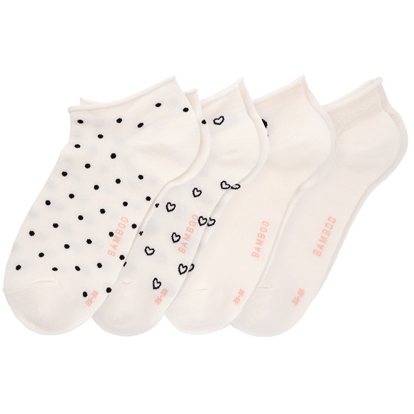 4 Paar Damen Sneaker-Socken im Set