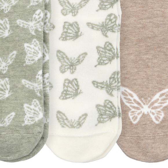 4 Paar Damen Sneaker-Socken im Muster-Mix