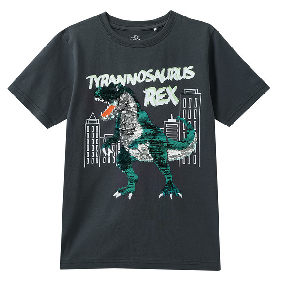 Jungen T-Shirt mit Wendepailletten