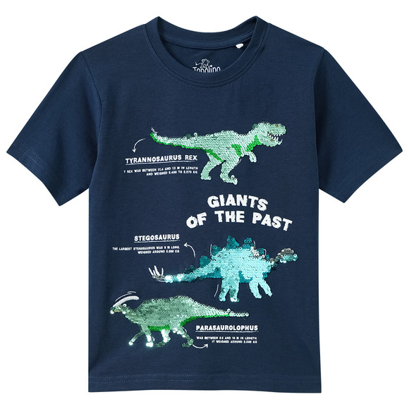 Jungen T-Shirt mit Wendepailletten