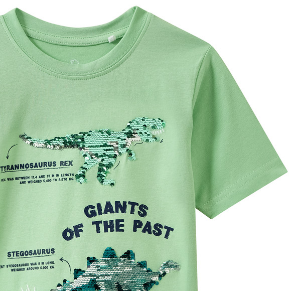 Jungen T-Shirt mit Wendepailletten