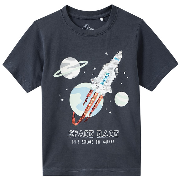 Jungen T-Shirt mit Wendepailletten