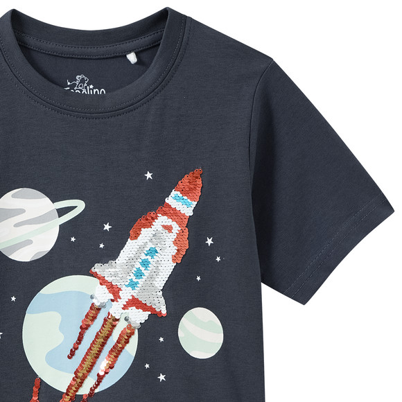 Jungen T-Shirt mit Wendepailletten