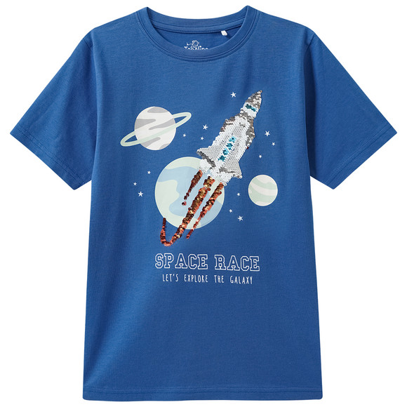 Jungen T-Shirt mit Wendepailletten