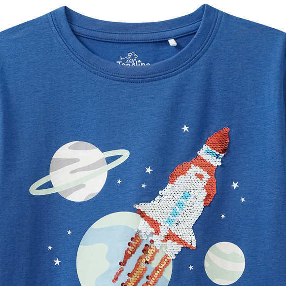 Jungen T-Shirt mit Wendepailletten