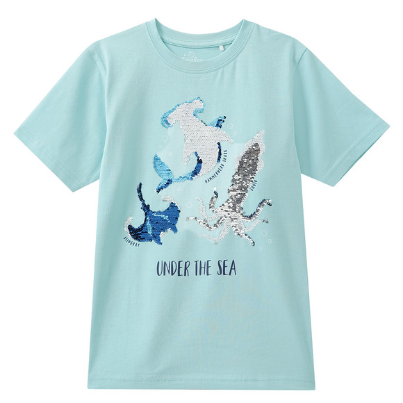 Jungen T-Shirt mit Wendepailletten