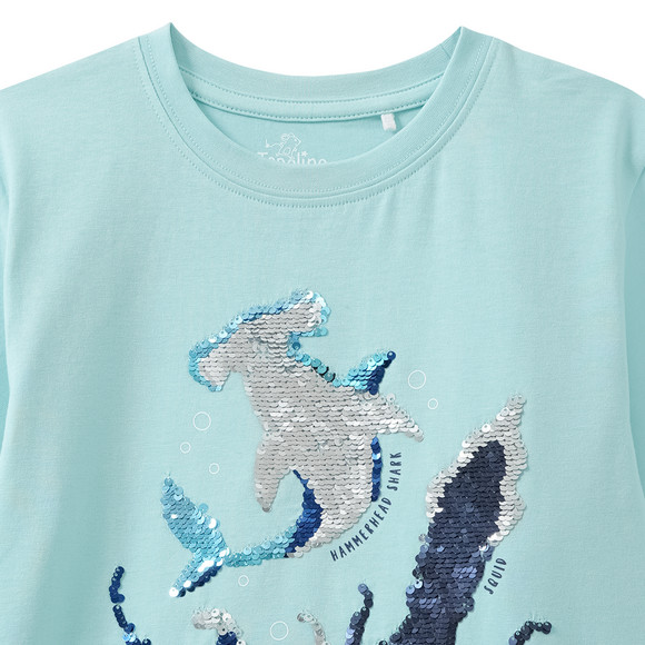 Jungen T-Shirt mit Wendepailletten